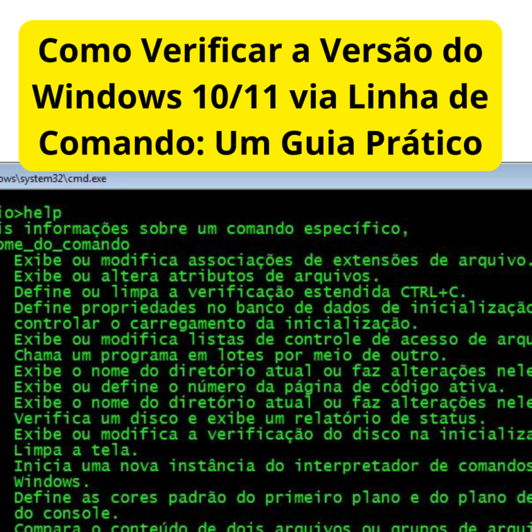 Como Verificar a Versão do Windows 10 ou 11 Usando a Linha de Comando