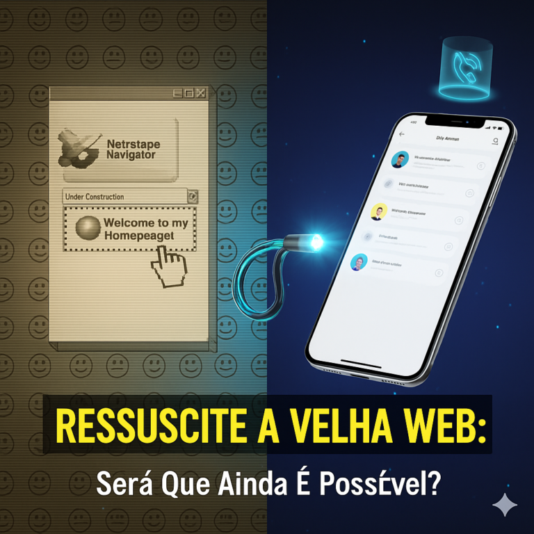 Ressuscite a Velha Web: Ainda Dá Para Reviver a Internet Raiz?