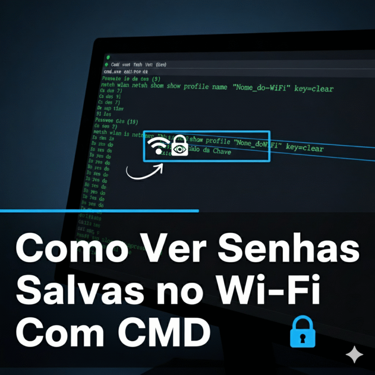 💻 Como Ver Senhas Salvas no Wi-Fi Usando o CMD